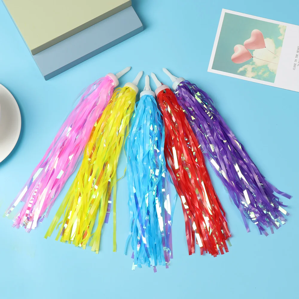 Vibrant Handlebar Tassel Streamers for Bikes and Scooters - Fun Cycling Accessories for Kids