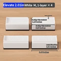 White Rect.M 4pcs