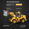 Huina 662 RC Bulldozer Truck 11CH Alloy Bucket Truck 2.4Ghz Remote Controlled Car Engineering Loading  Car Toy Gift For Boys 3