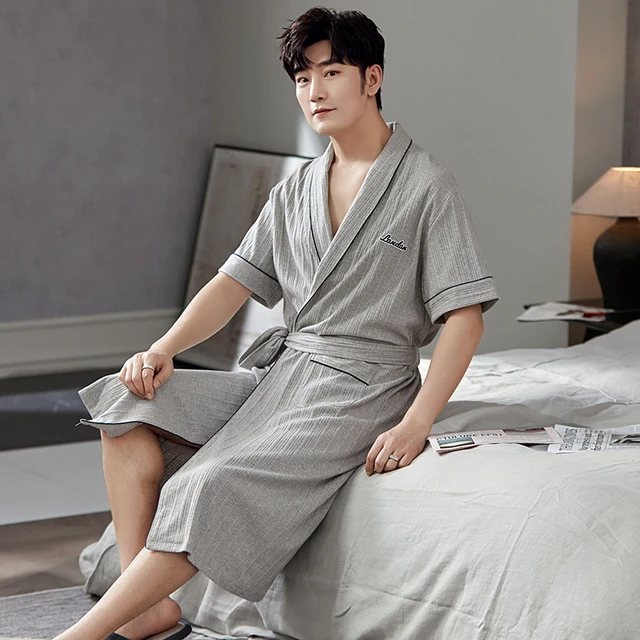 Alexander Del Rossa Men's Classic Cotton Bath Robe - Bed Bath & Beyond -  7467876