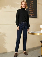 AMII Minimalism Jeans for Women 2025 Autumn Slim Feet Fashion Casual All-match Cotton Slight Strech Ankle-Length Pants 12514004 - Image 5