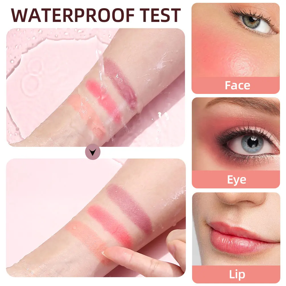 Blush Stick Liquid Blush Facial Blusher Blush Cream Cream Blusher QIBEST Beauty Liquid Blush Stick Pigment Lasting Natural Liquid Contouring For Face Blusher Cheek Tint Peach Cream Blush Makeup
