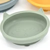 Baby Silicone Feeding Plate Silicone Sucker Bowl for Kids Waterproof Suction Bowl BPA Free Children's Dishes Kitchenware 5