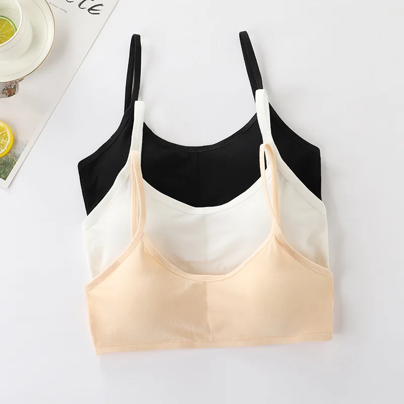 3 Pcs/lot Bra For Girls 8-16t Teenagers Lingerie Breathable Top