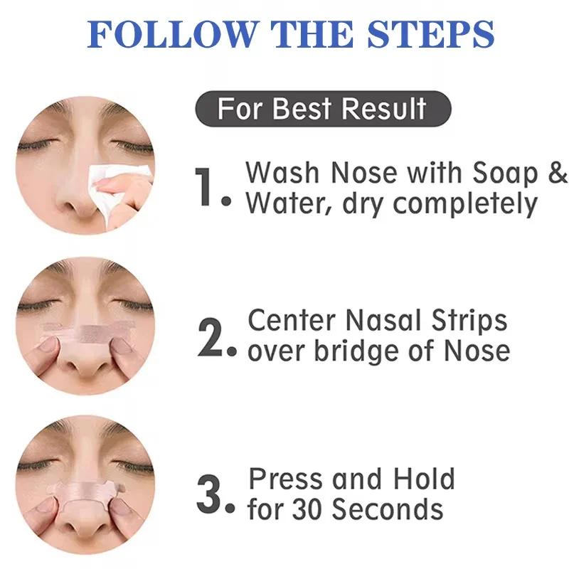 Breathing Good Sleeping Patches 100/200/300pcs Breath Nasal Strips Stop Snoring Anti Snore Nose Strip Easier Better