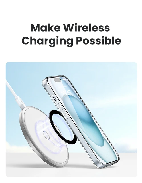Lot De 10 Anneaux Magnétiques Pour Téléphone - Support Auto-adhésif Métallique - Compatible Supports Voiture Et Chargeurs Magnétiques