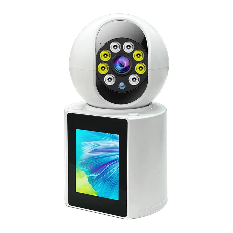 2MP Wireless WIFI Security Camera Video Call Baby Safety Protection Monitor 2.8 Inch Screen Button Call PTZ Auto Tracking 6