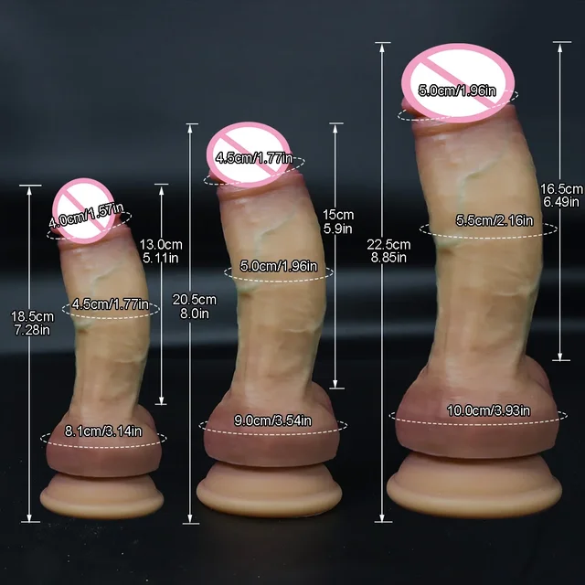 Riesige realistische Dildos fühlt sich wie die Haut an, Sexspielzeug für Erwachsene für Frauen, weiches Silikon, realistischer Penis mit Saugnapf, G-Punkt-Massagen 1