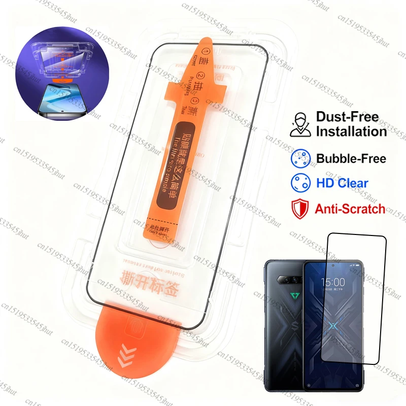 Premium Full Cover Tempered Glass Screen Protector - Dust-Free and Ultra-Durable