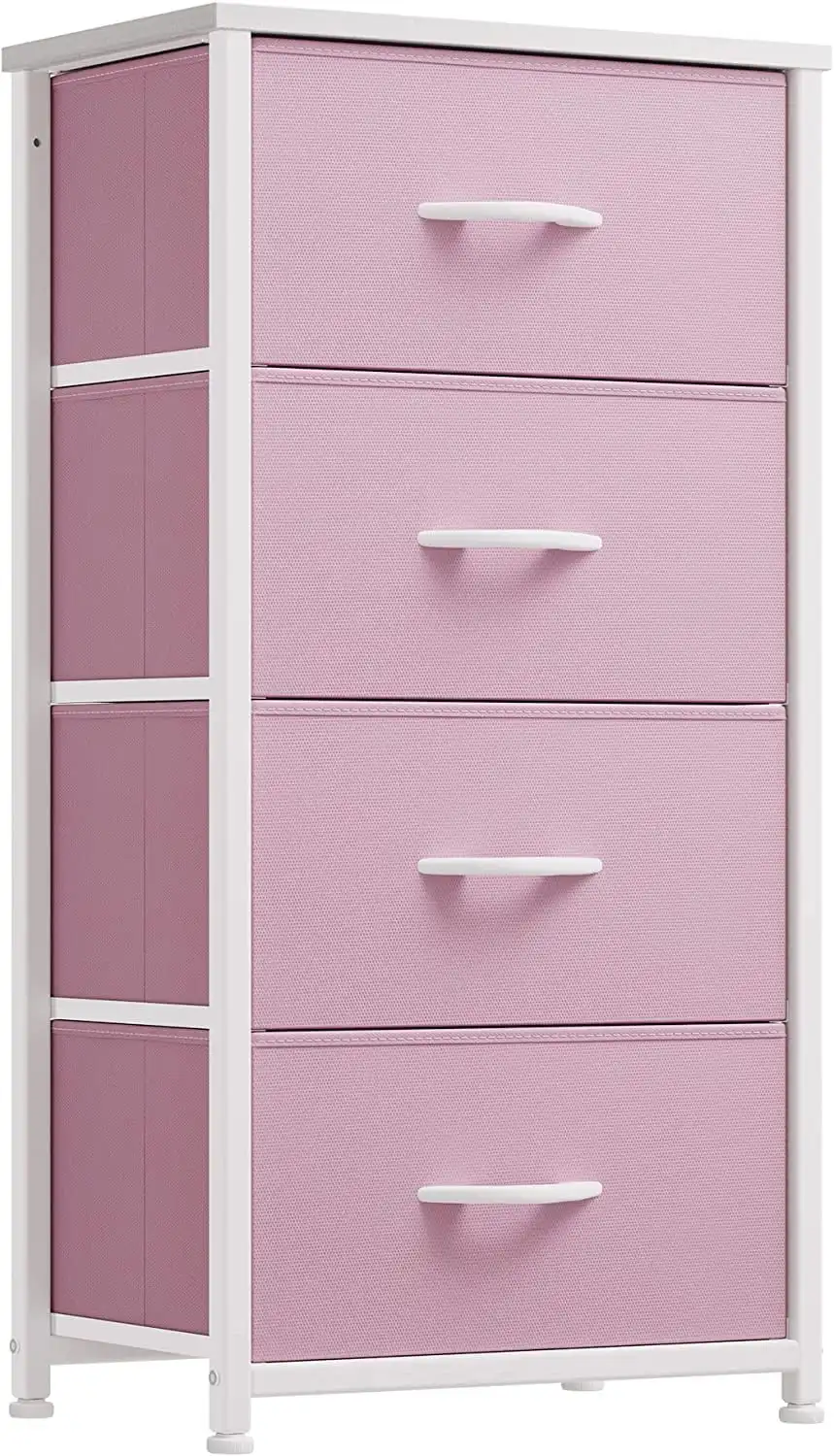 

YITAHOME Dresser with 4 Drawers - Storage Tower Unit Fabric Dresser for Bedroom Living Room Closets & Nursery Steel Frame