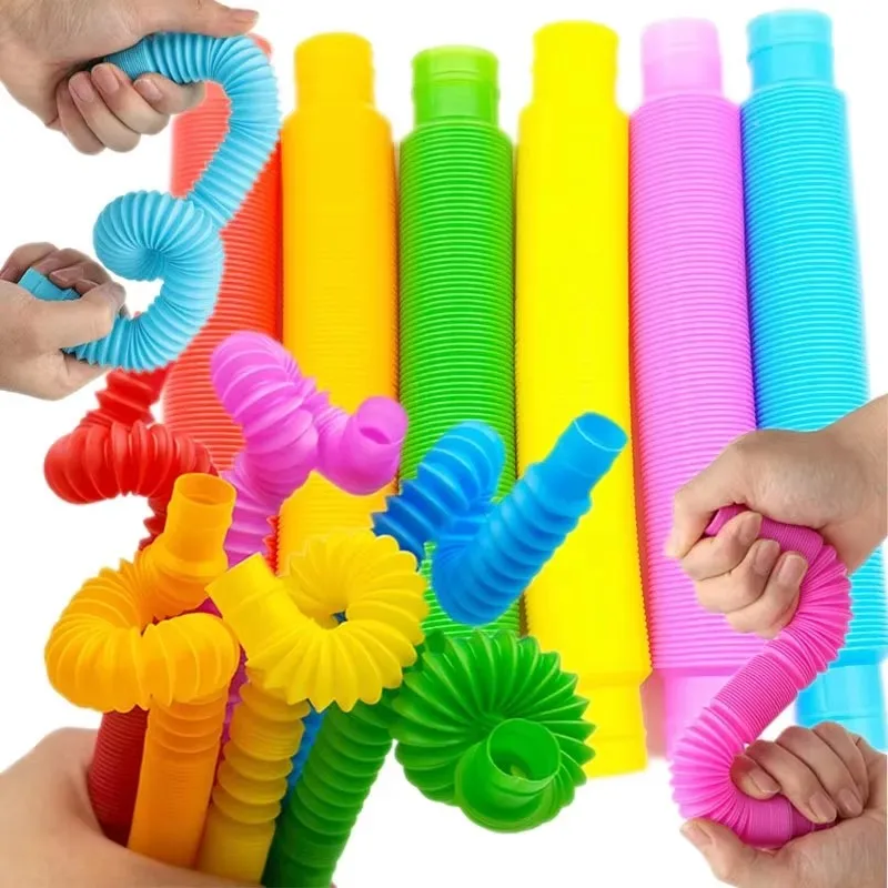 Unique XL Pop Tubes Sensory Toys Pack Adhd Autism Relief Stress Tubos Flexibles Juguetes Cadeau Anniversaire Invit&eacute; Enfants