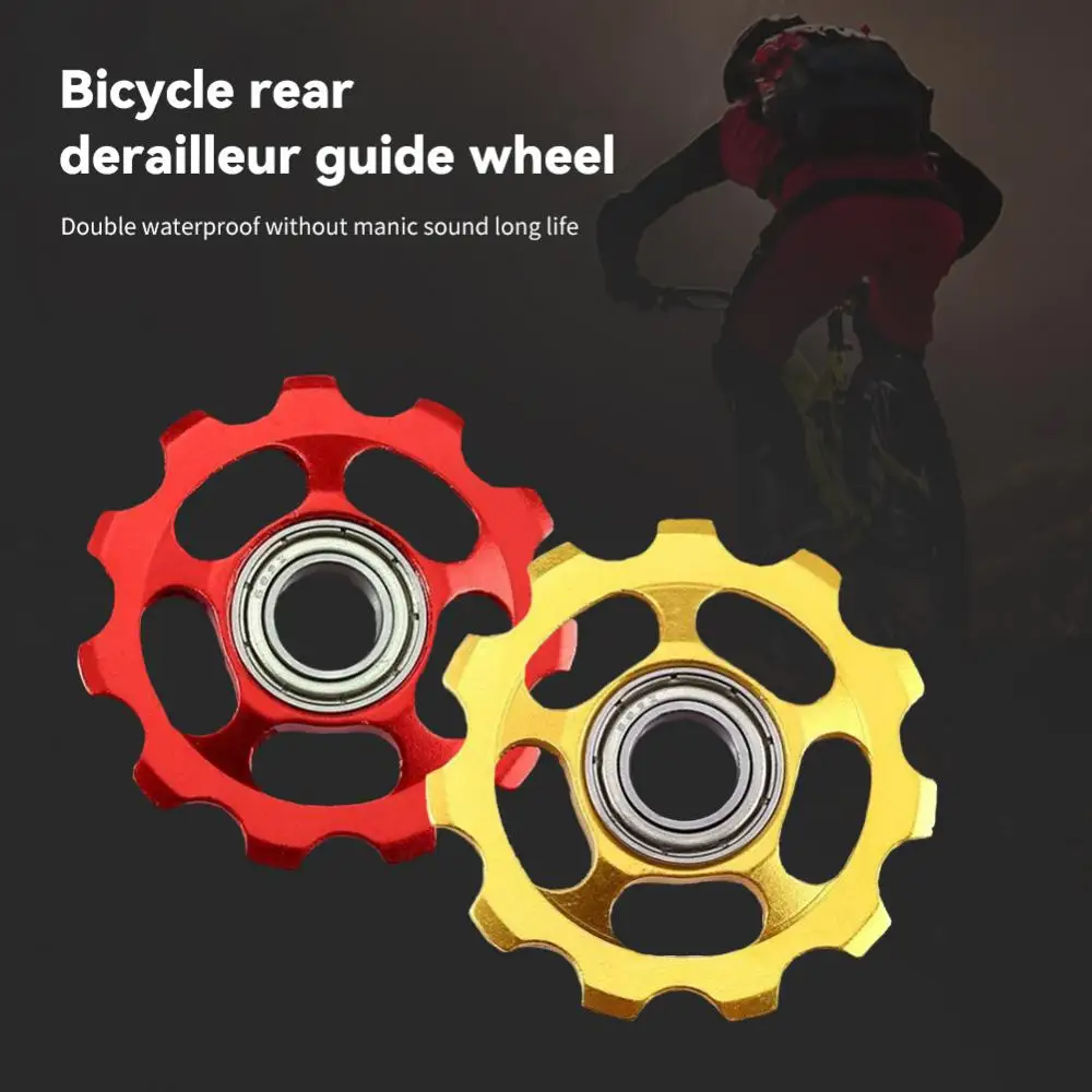 Mountain Road Bike Cuscinetto Posteriore Deragliatore 10T 11T 13T Puleggia In Acciaio Rullo Folle Cuscinetto Jockey Wheel Parts
