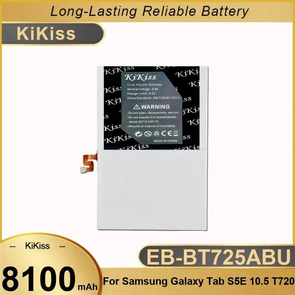 Batteria per Tablet Samsung Galaxy Tab S5e 10.5 T720 T725C 8100mAh, Stabile e a Lunga Durata EB-BT725ABU