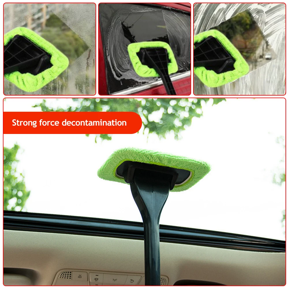 

Windshield Cleaning and Cleaning Tools Interior Car Window Cleaning Brush Kit Car Window Wiper Long Handle Car Accessories
