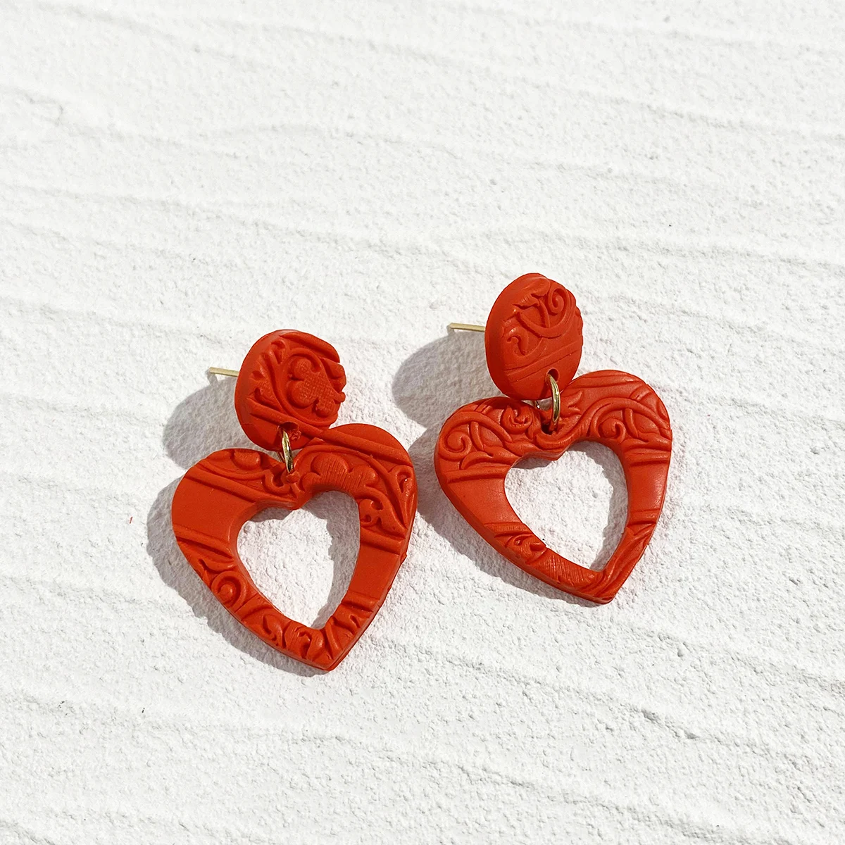 MAQVQLU Valentines Earrings for Women Red Heart Earrings Valentines  Envelope Earrings Heart to Heart Earrings Valentines Day Gifts for Her