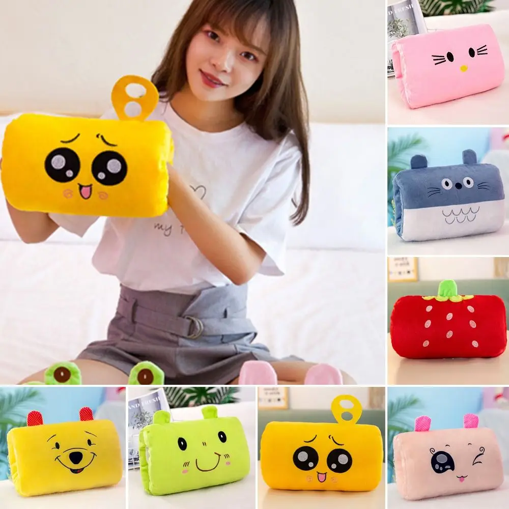

Winter Hand Warmer Pillow Plush Toy Cute Animal Handy Covered Office Nap Pillow Female Gift