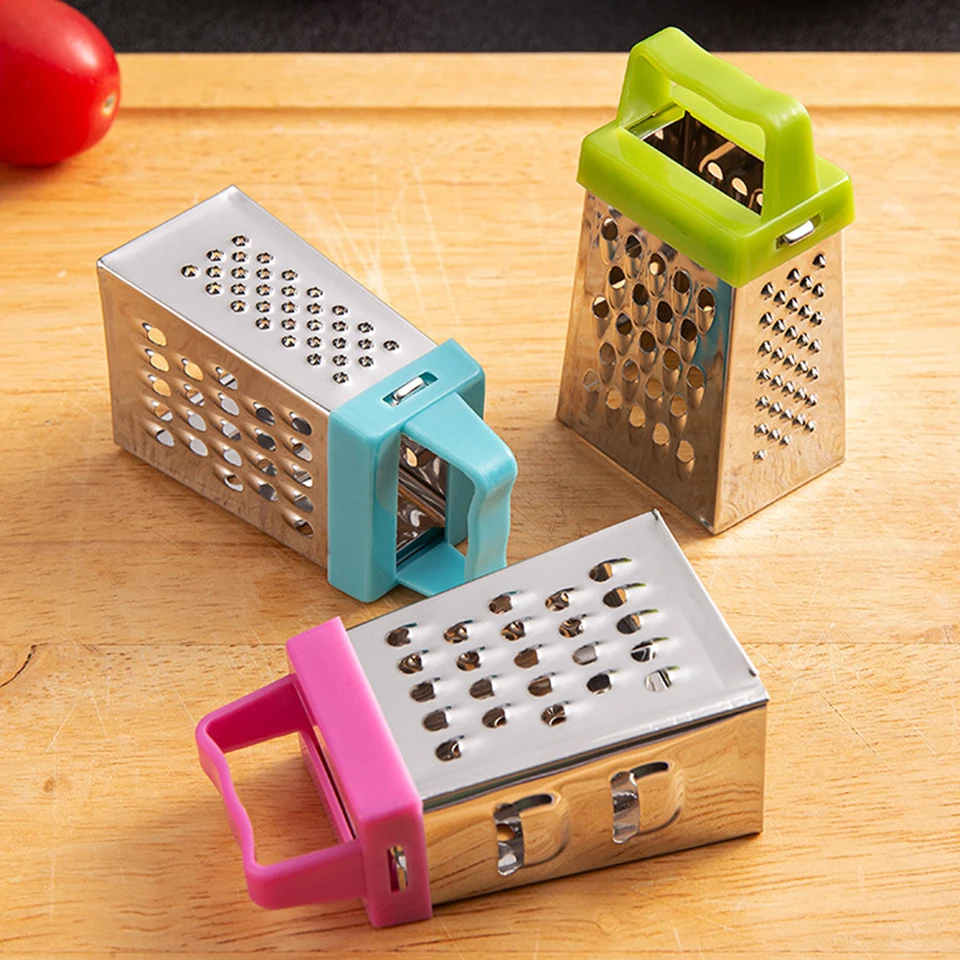 Grattugia Formaggio Manuale, Multiuso in Acciaio Inox, grattugia per Formaggio, Verdure, Carote, Patate, Pratico Utensile da Cucina Facile da Pulire, Manico Antiscivolo