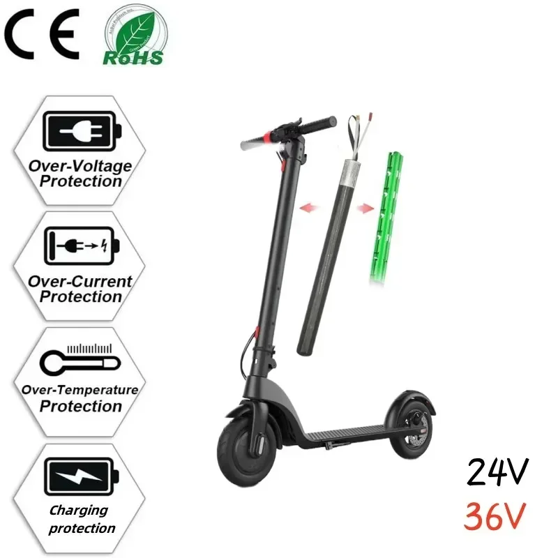 

36V/24V Carbon fiber electric scooter battery 10000mAh ultra large capacity Lithium ion rechargeable batteries
