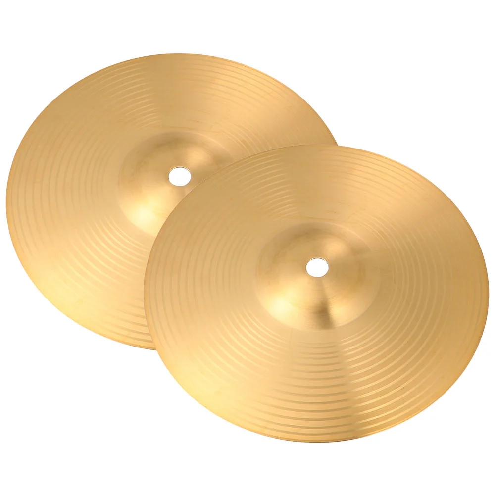 

2 Pcs Cymbals Clear Sound Drum Accessories Replace Professional Accessory Brass Sturdy Jazz Supplies Replacement
