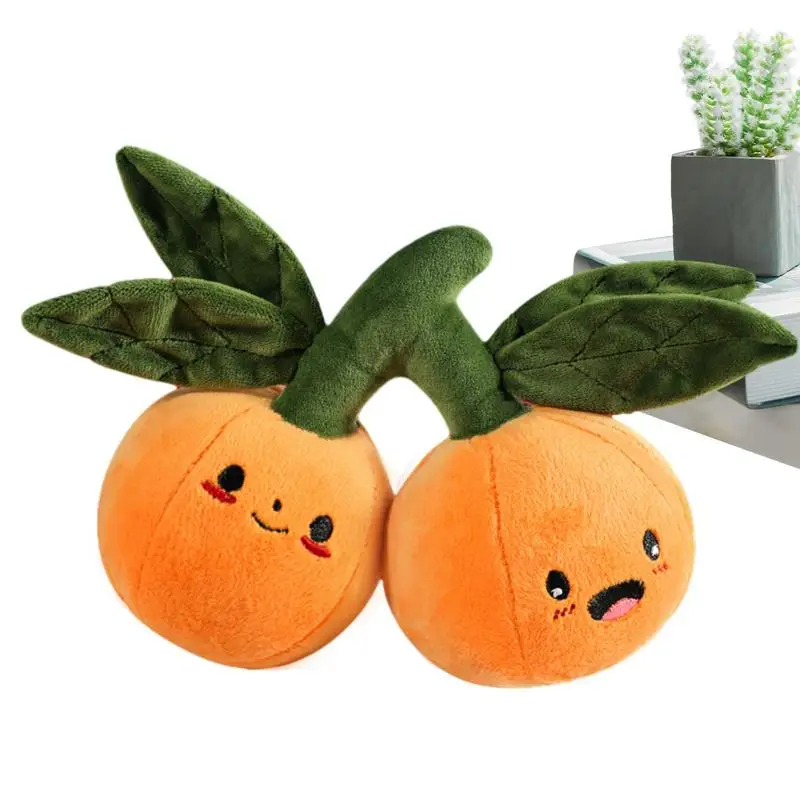 

Набивные оранжевые фрукты, Мультяшные оранжевые подушки, плюшевые игрушки 2024 оранжевые набивные животные, китайские игрушки