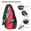 Sling Geometry Triangle Circle Chest Bags Crossbody Shoulder Backpack Outdoor Sports Daypacks Fashion Bag 4