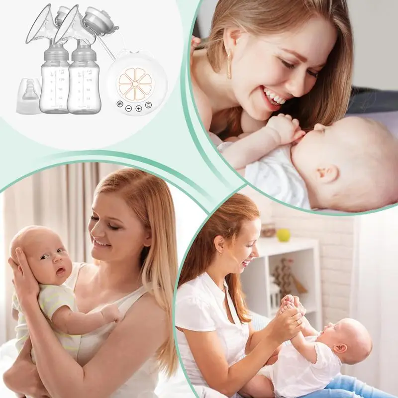 Electric Breast Pump Food-Grade Intelligent Breast Pump Milking Machine Multiple Modes Portable Pumps for Women