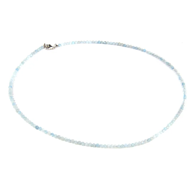 2mm Naturstein Perlen Halskette handgemachte Mini Granat Terahertz Halsketten Energie Heilung weibliche Halskette für Frauen Schmuck Geschenk – Detail 14