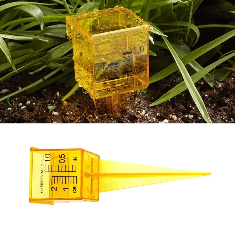 Portable Rain Gauge Outdoor Flowerpot Sprinkler Gauge 1.5 in Rain Guage 10 Pcs
