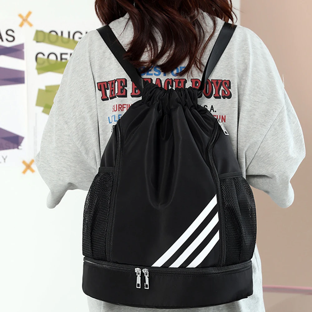 Outdoor Sports Balls Backpack Drawstring Bag Portable Oxford Cloth Basketball Football Organizing Bag Soccer Ball Storage,sports ball storage bag,sports ball bag