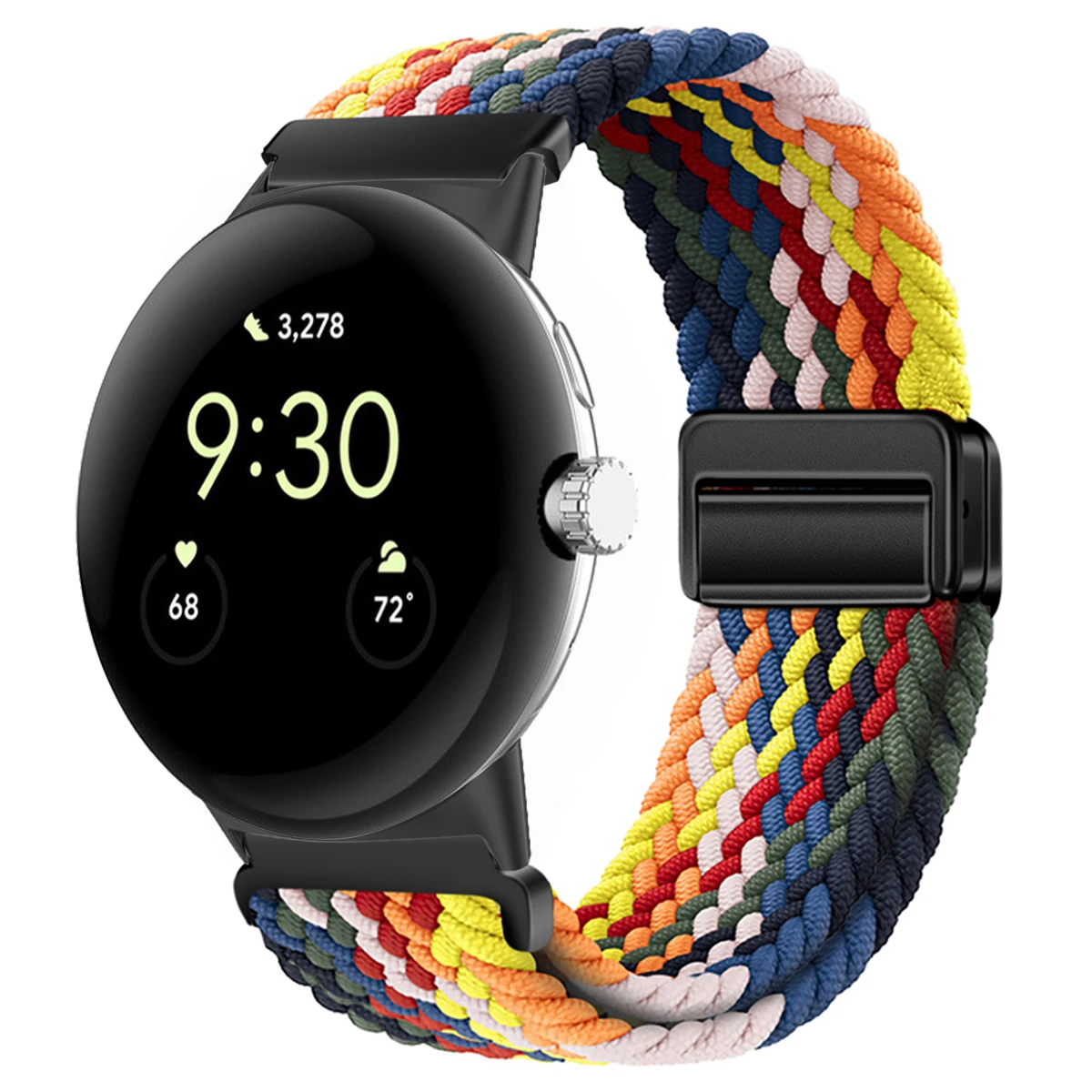 Nylon Braided Magnetic Wristband Bracelet - Universal Fit