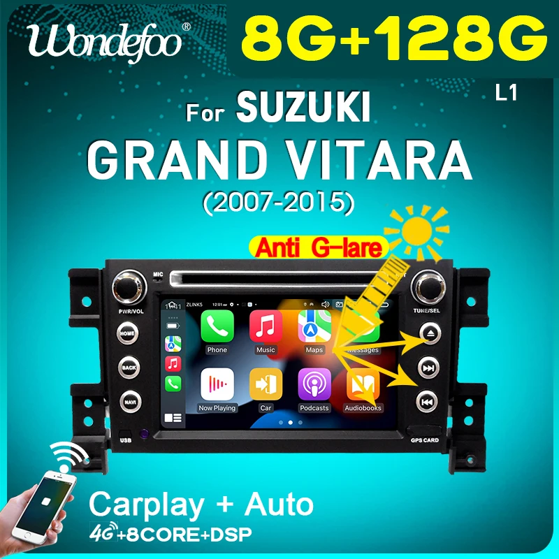 Px6 Car Radio 2 Din Android 10 With Screen For Suzuki Grand Vitara  2007-2015 Gps Autoradio Navigation Intelligent System Stereo - Car  Multimedia Player - AliExpress