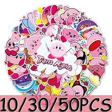 

10/30/50PcsKirbys Stickers Anime Stickers Waterproof Skateboard Motorcycle Guitar Luggage Laptop Bicycle Sticker Kids Toys