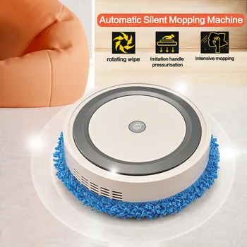 Wireless Smart Sweeping Robot, 3 in 1 Smart Sweeper, Ultra Silent Low Power Consumption Auto Cruise Sweeping and Vacuuming Robot 1