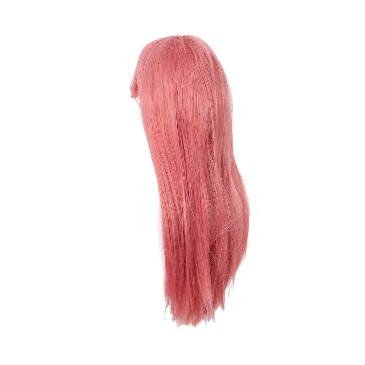 80cm Long Straight Cosplay Wig Multicolor Heat Full Resilient Wigs (Pink)