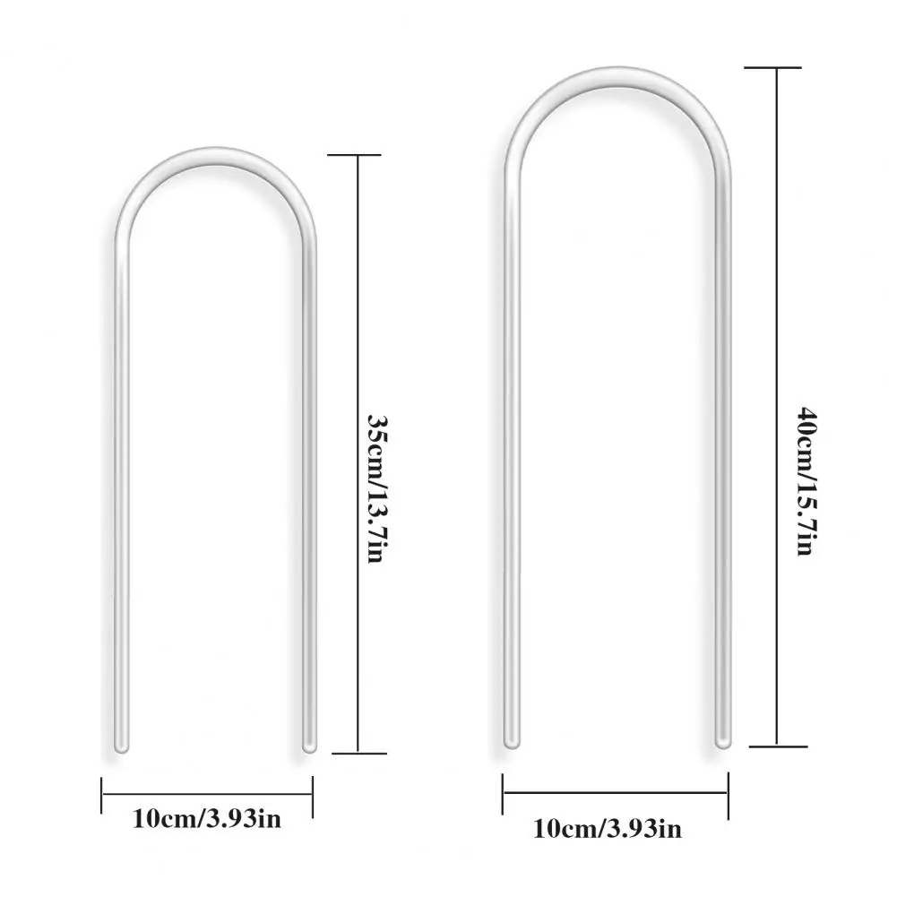 2 Pcs U-Shaped Acrylic Plant Trellis Clear Plant Support Twist Ties Climbing Plants Trellis Houseplants Ivy Monstera