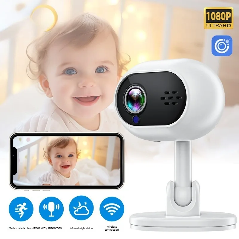 A4 High Definition Home Security Monitor Baby Monitor Wireless WiFi Night Vision Rotatable Intercom Camera 1