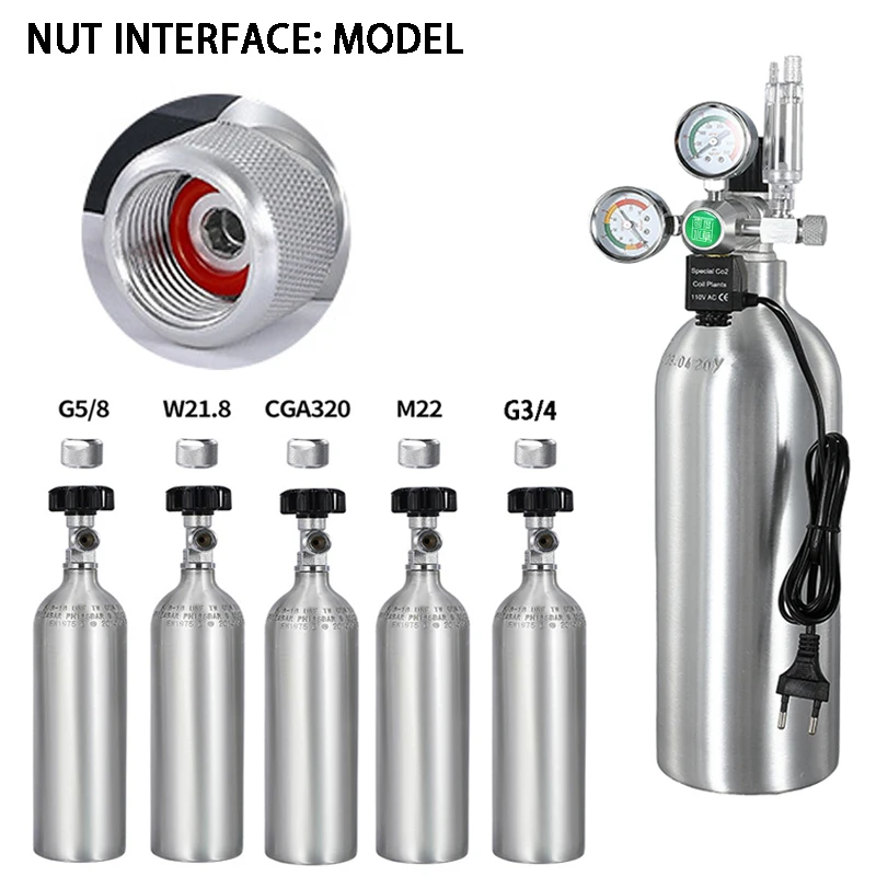 Aquarium DIYCO2 regulator Solenoid Bubble Counter CO2 control system reaction waterproof fish tank CO2 Pressure reducing valve 4