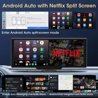 Srnubi 10.26 "écran de jeu de voiture Android WIFI lecteur multimédia de voiture sans fil Carplay Android Auto écran de voiture pour YouTube Netflix 4