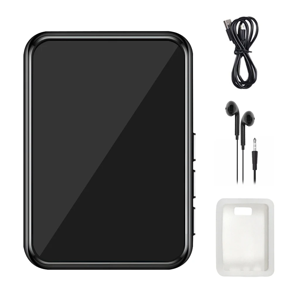 Bluetooth 5.4 walkman dokunmatik ekran düğmeleri ile mp3 müzik çalar dahili hd hoparlör fm radyo kaydedici e-kitap