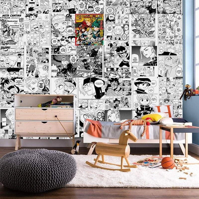 Japanese color anime 21x30cm 20/30/40pcs wall stickers manga wall anime  wallpaper print anime stickers teen room decor - AliExpress