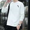 Men's Clothing England Spring Autumn Round Neck Pullover Lantern Long Sleeve Preppy Style Casual Sports Hoodies Classic Tops 1