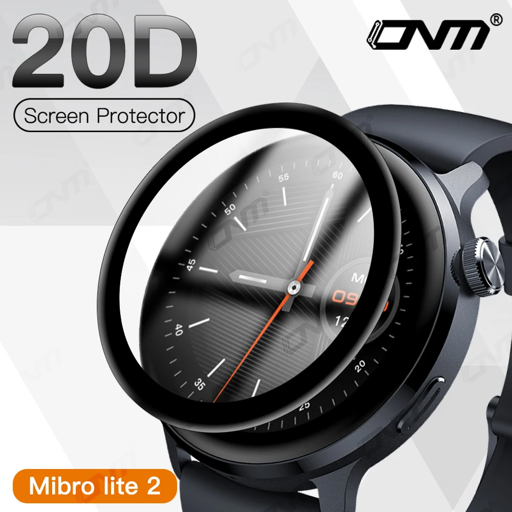 

20D Screen Protector for Mibro lite 2 Flexible Soft Anti-scratch Protective Film for Mibro lite 2 Full Coverage Film (Not Glass)