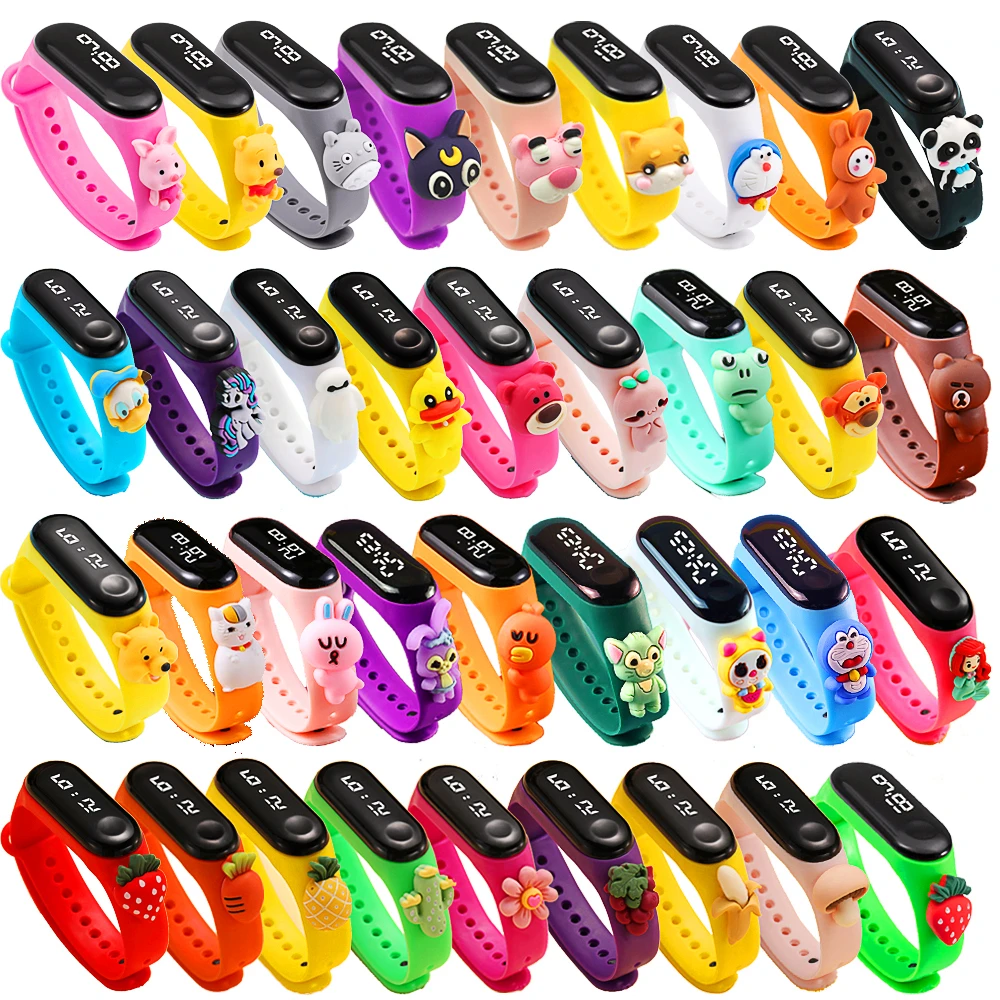 Waterproof Smart Touch Screen Children Digital Led Watches Cartoon Student Sports Kids Watch Birthday Gifts Boy Girl Bracelet | Наручные