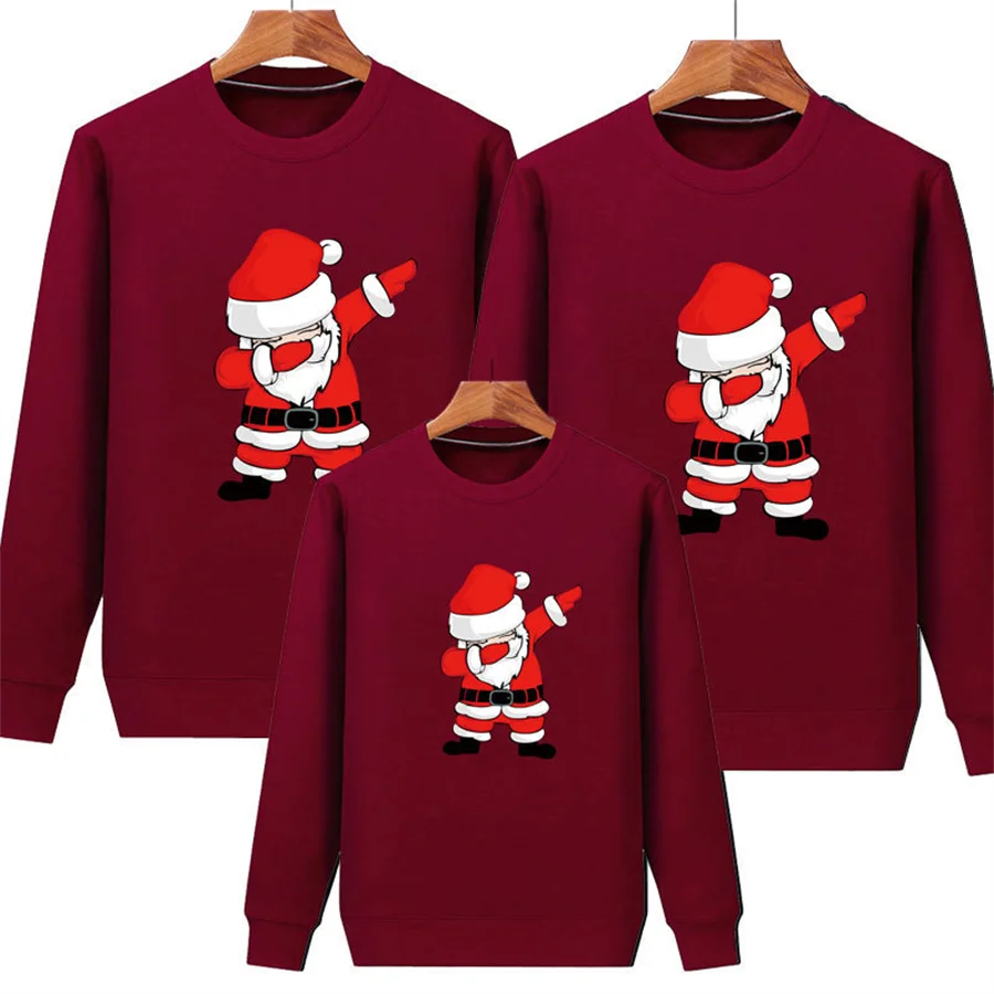 thumbnail image 4 of Suéteres navideños de moda, sudaderas de alta calidad, pijamas navideños, ropa de algodón a juego para madres, bebés e hijas, 4 of 5