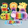 Montessori Wooden 8 Tones Multicolor Xylophone Wood Musical Instrument Toys For Baby Kids Puzzles Early Learning Games 3