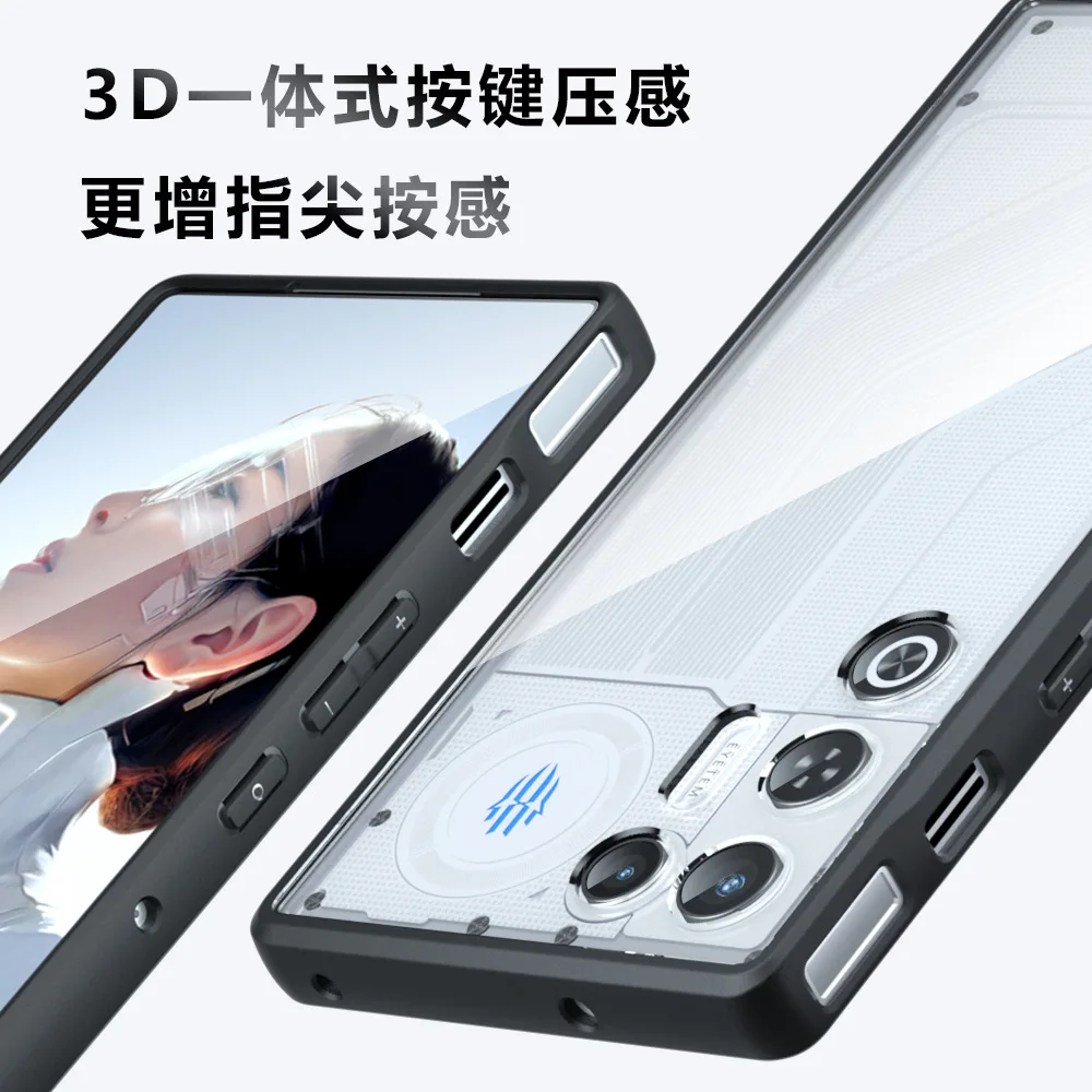 ZTE Nubia Redmagic 11 Air Matte Acrylic Shockproof Transparent Phone Case Bumper