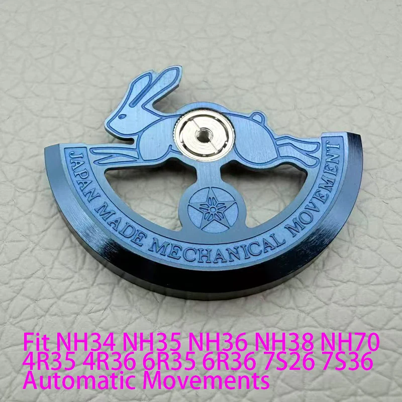 Customized Automatic Hammer Rose Gold Black Blue Silver Gold Watch Rotor Parts