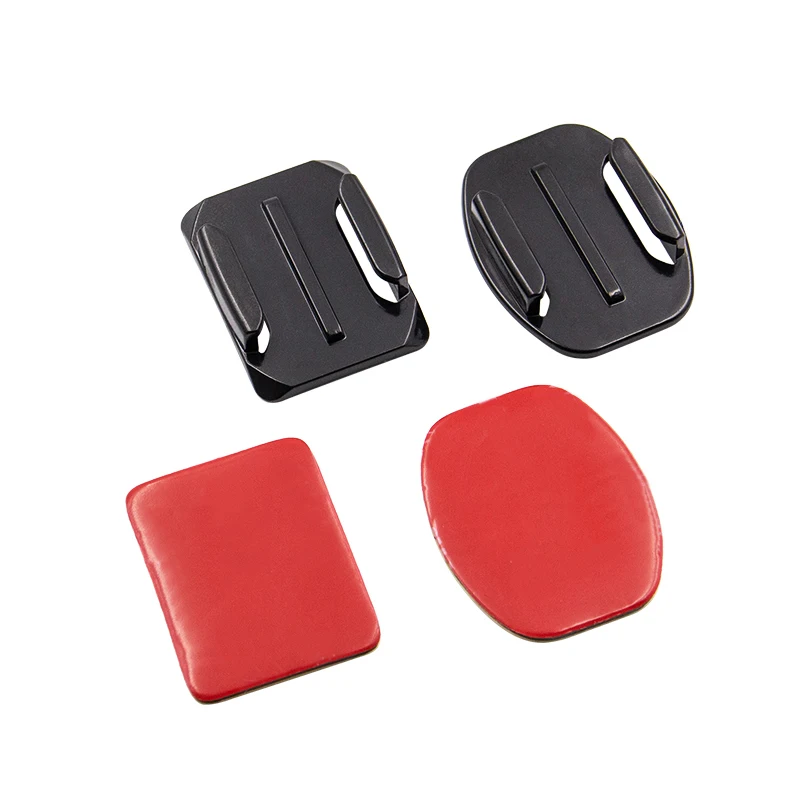 Support adhésif 3M pour GoPro Hero 5/4/3 - Lot de 3 courbes/plates