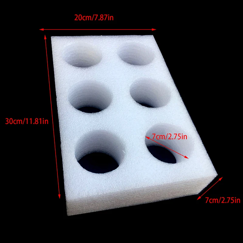1PCS Foam Drink Holders 6 Hole Glass Cup Holder Bottle Storage Party Takeout Campervan Camping