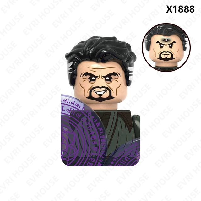 Superhero Strange Multiverse Action Figures Scarlet Witch Mordo Wong Mini Bricks Disney Building Blocks Toys for Children X1888